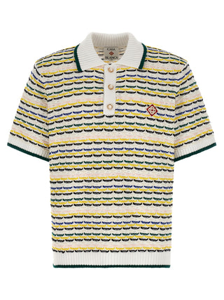 Casablanca Multicolor Cotton Polo Shirt