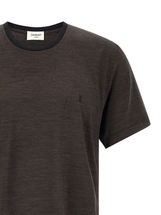 Saint Laurent Brown Wool T-Shirt