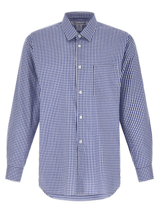 Comme Des Garçons Blue Cotton Blouse