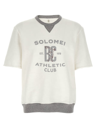 Brunello Cucinelli White Cotton Sweatshirt