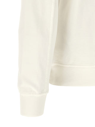 C.P. Company White Cotton Sweatshirt