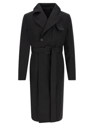 Rick Owens Black Cotton Coat