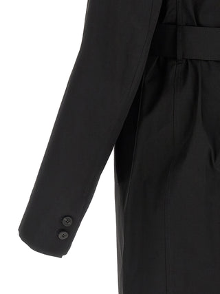 Rick Owens Black Cotton Coat