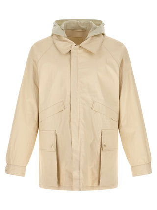 Lemaire Beige Linen Shell Jacket