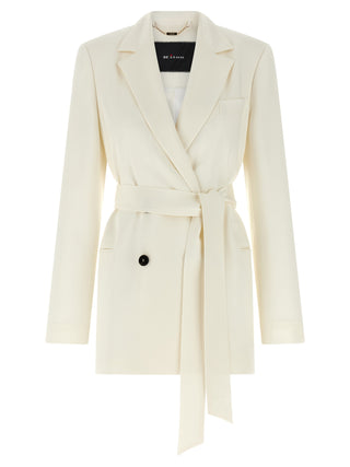 Kiton White Silk Blazer