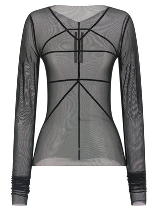 Rick Owens Black Nylon Cardigan