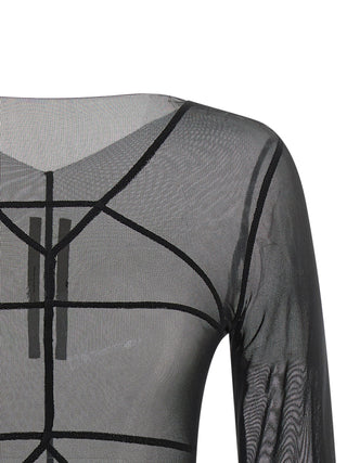 Rick Owens Black Nylon Cardigan
