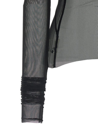 Rick Owens Black Nylon Cardigan