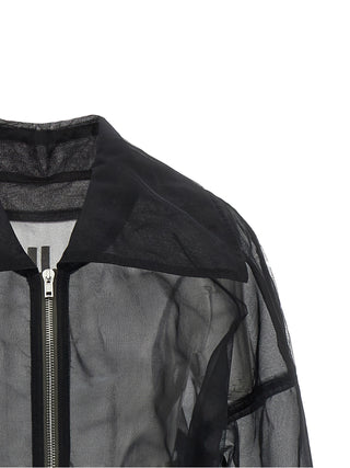 Rick Owens Black Nylon Bomber