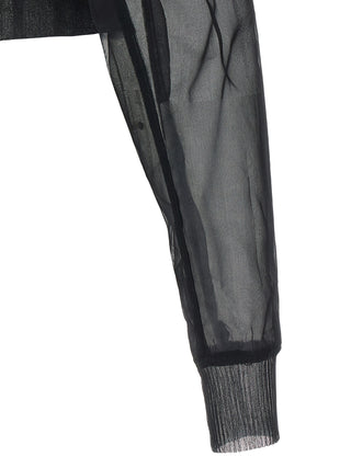 Rick Owens Black Nylon Bomber
