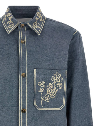 Isabel Marant Blue Cotton Blouse