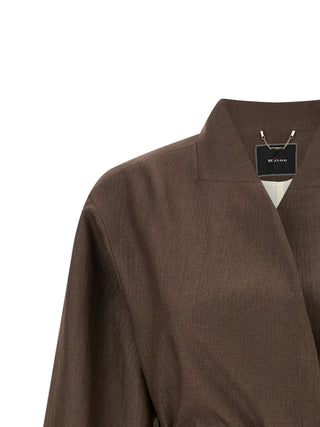 Kiton Brown Polyamide Blazer