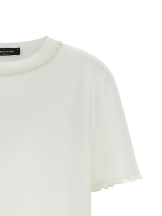 Fabiana Filippi White Cotton T-Shirt