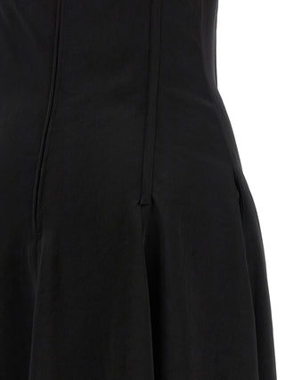 Alexander McQueen Black Acetate Long Dress