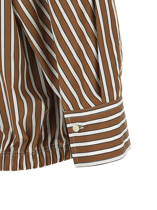 Brunello Cucinelli Brown Cotton Blouse