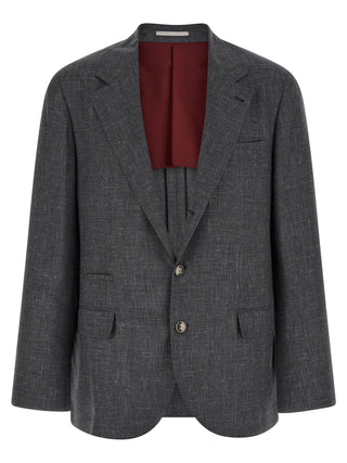 Brunello Cucinelli Gray Wool Blazer