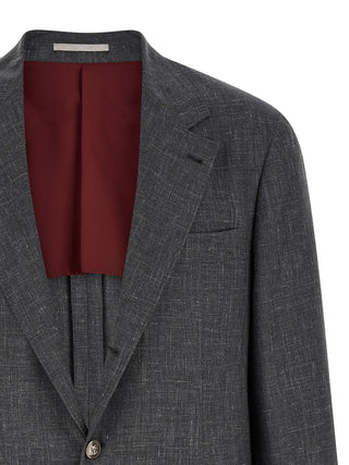Brunello Cucinelli Gray Wool Blazer