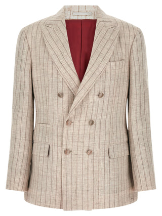 Brunello Cucinelli Gray Linen Blazer