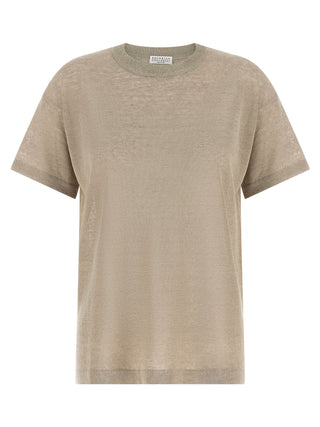 Brunello Cucinelli Beige Linen Cardigan