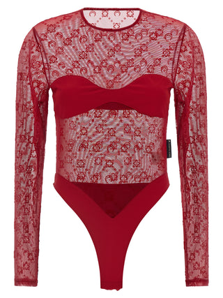 Marine Serre Multicolor Polyamide Bodysuit