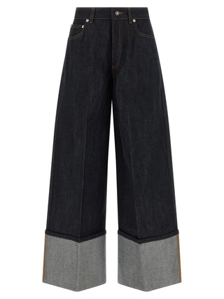 Givenchy Blue Cotton Flared Jeans