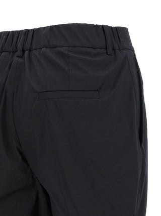 Kiton Black Cotton Casual Pants
