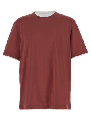 Brunello Cucinelli Multicolor Cotton T-Shirt