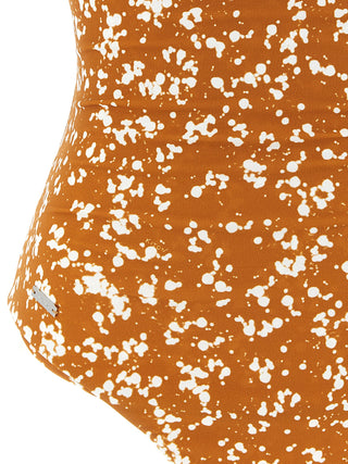 Kiton Brown Polyamide One-Piece Swimsuit