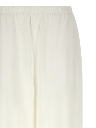 Max Mara White Linen Casual Pants