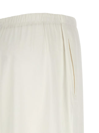Max Mara White Linen Casual Pants
