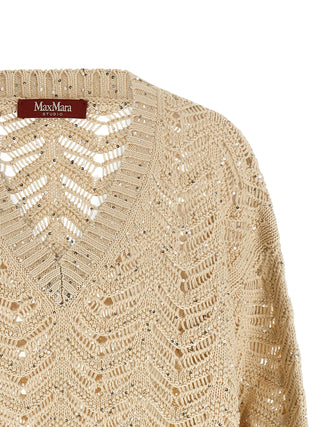 Max Mara Beige Cotton Cardigan