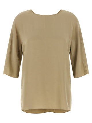 Max Mara Beige Silk Blouse