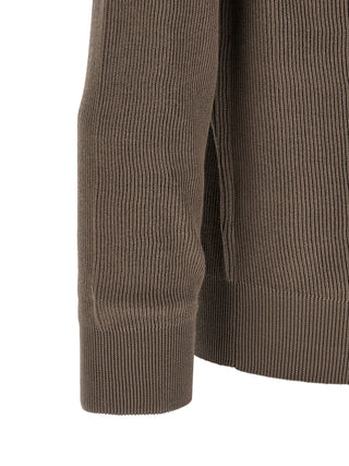 Brunello Cucinelli Brown Cotton Polo Shirt