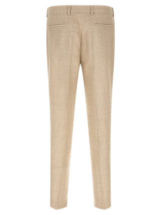 Brunello Cucinelli Beige Silk Two-Piece Suit