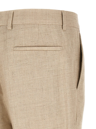 Brunello Cucinelli Beige Silk Two-Piece Suit