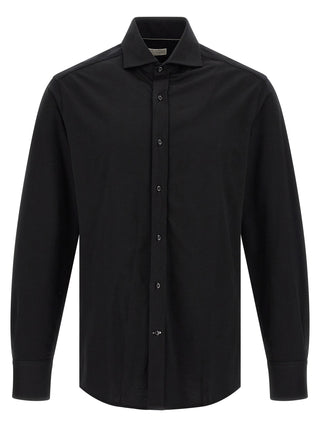Brunello Cucinelli Black Cotton Blouse