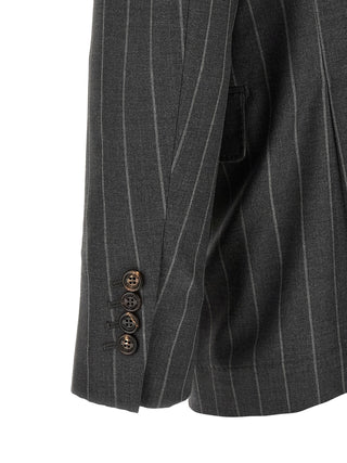 Brunello Cucinelli Gray Virgin Wool Blazer