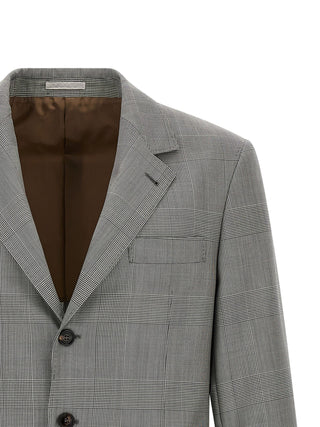 Brunello Cucinelli Gray Virgin Wool Blazer