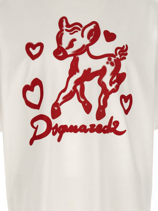 Dsquared² White Cotton T-Shirt