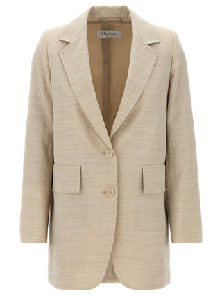 Max Mara Beige Virgin Wool Blazer