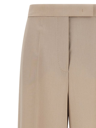 Max Mara Beige Virgin Wool Dress Pants