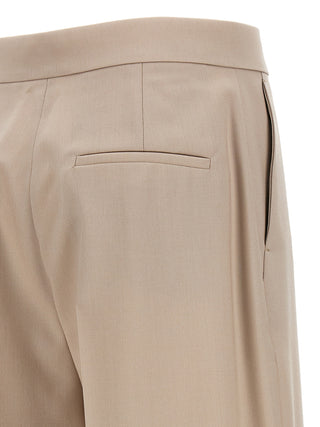 Max Mara Beige Virgin Wool Dress Pants
