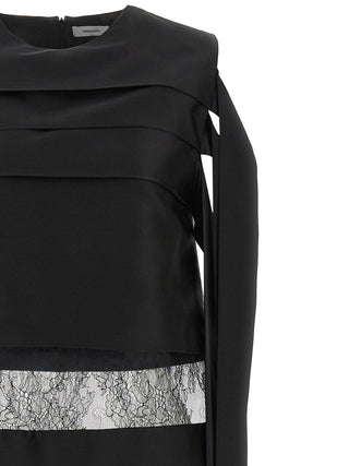 Ferragamo Black Silk Short Dress