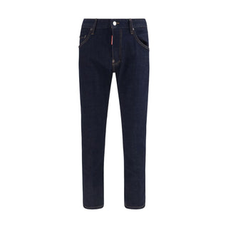 Dsquared² Blue Cotton Slim Fit Jeans