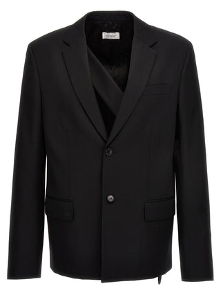 Off-White Black Wool Blazer