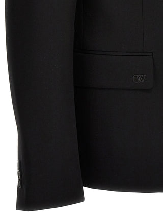 Off-White Black Wool Blazer