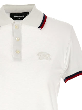 Dsquared² White Cotton Short Dress