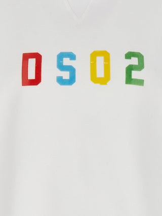 Dsquared² White Cotton Sweatshirt