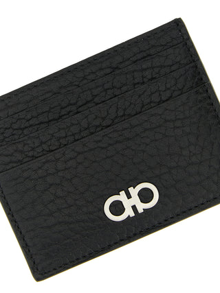 Ferragamo Black Calfskin Cardholder