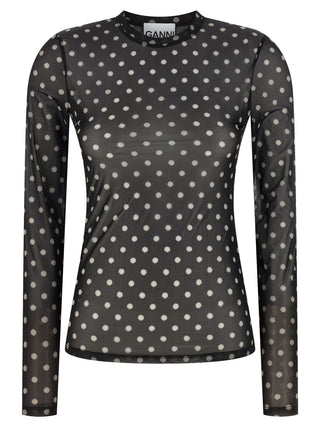 Ganni Black Polyester Sweatshirt